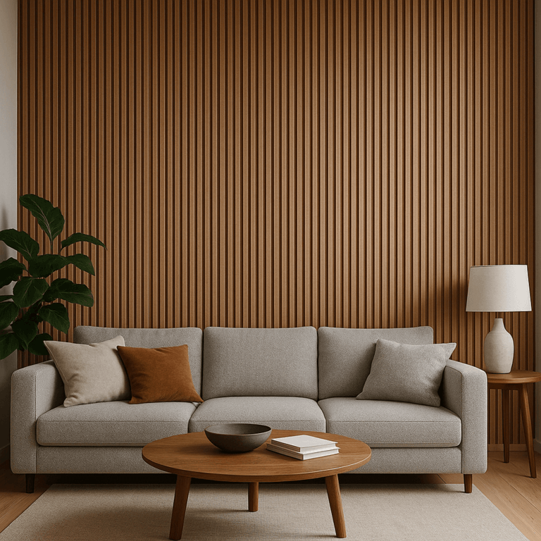 Интерьер с акустическими панелями Alles Gute - современный дизайн